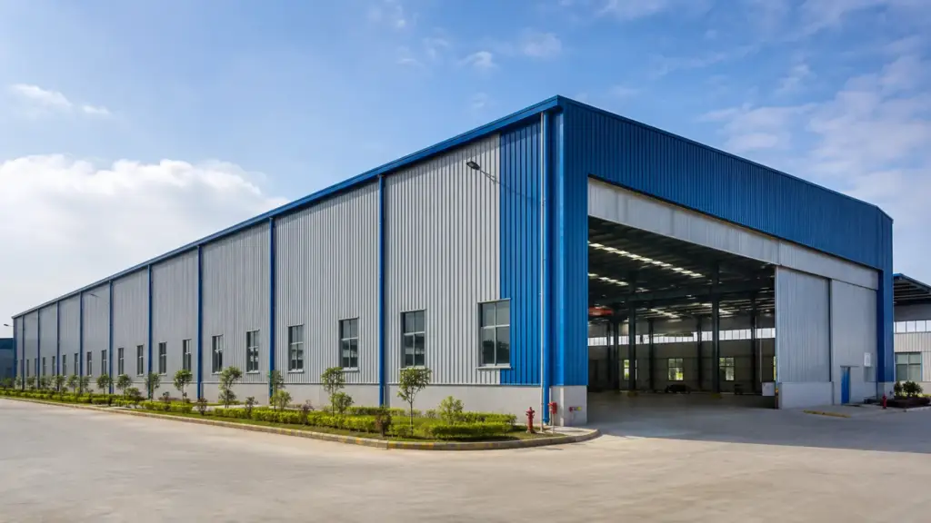 Modern Pre Engineered Building warehouse structure used for industrial construction