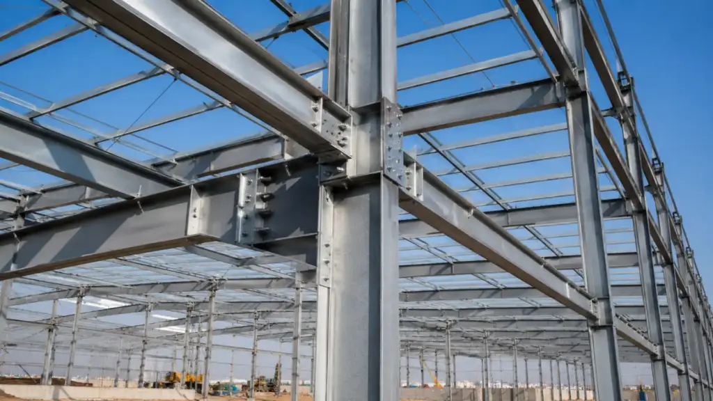High-Quality Structural Steel Frame in a Pre Engineered Building Structural steel frame used in a pre engineered building for long term durability