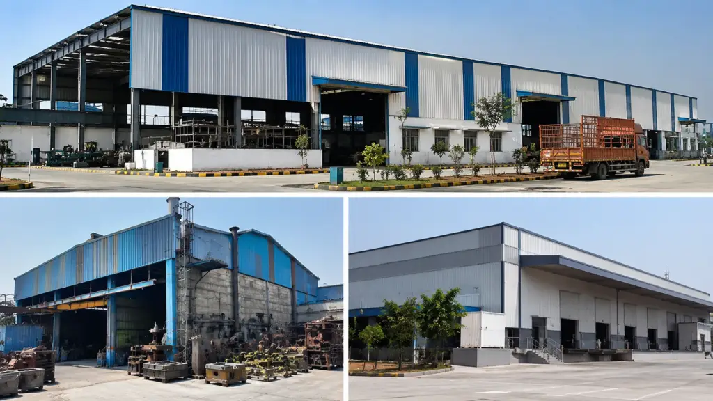Completed PEB industrial building in Rajkot Gujarat