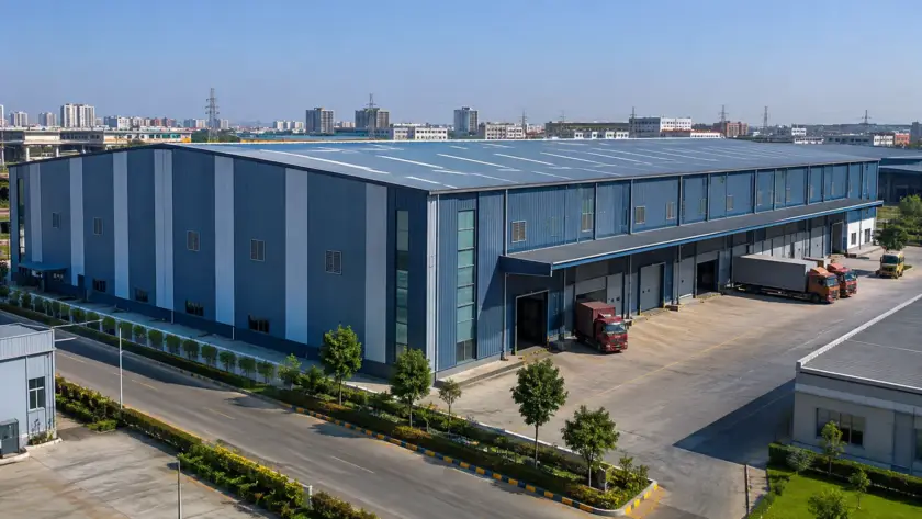 Modern pre-engineered steel building in Delhi NCR