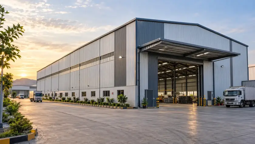 Pre-engineered building factory and warehouse in Indore