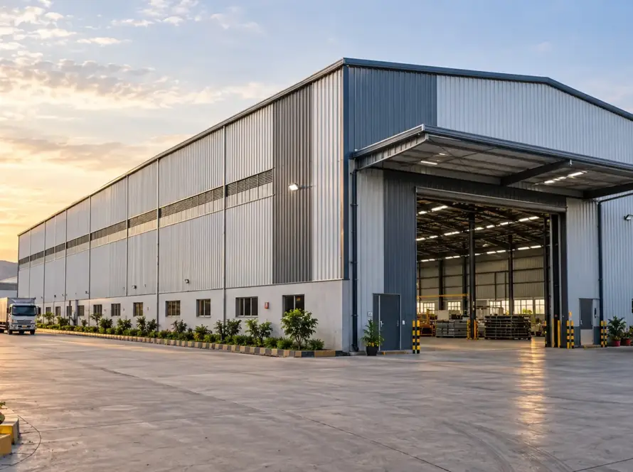 Pre-engineered building factory and warehouse in Indore