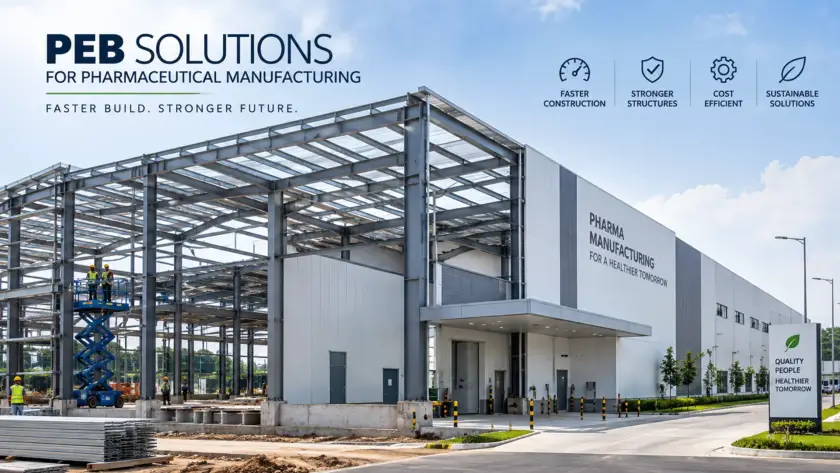 PEB solutions for pharmaceutical manufacturing - steel structure construction