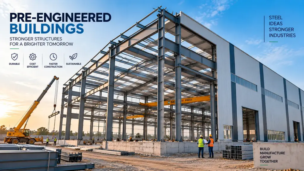 Anti-Corrosion Coatings for PEB in Coastal and Industrial Environments Pre-engineered steel building structure designed for coastal and industrial environments